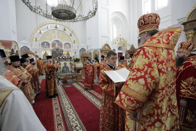 Литургия в день праздника прп. Евфросинии